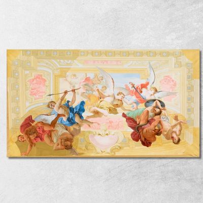Engelssturz Johann Peter Krafft jpk19 canvas print 