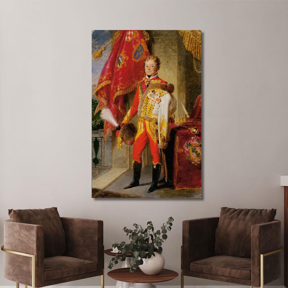 Ignaz Count Gyulay Von Naros-Nemeth And Nadaska In Hungarian Uniform Johann Peter Krafft jpk27 canvas print 