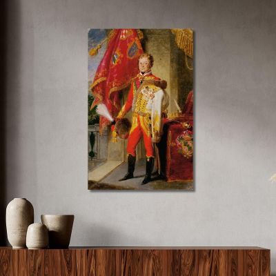 Ignaz Count Gyulay Von Naros-Nemeth And Nadaska In Hungarian Uniform Johann Peter Krafft jpk27 canvas print 