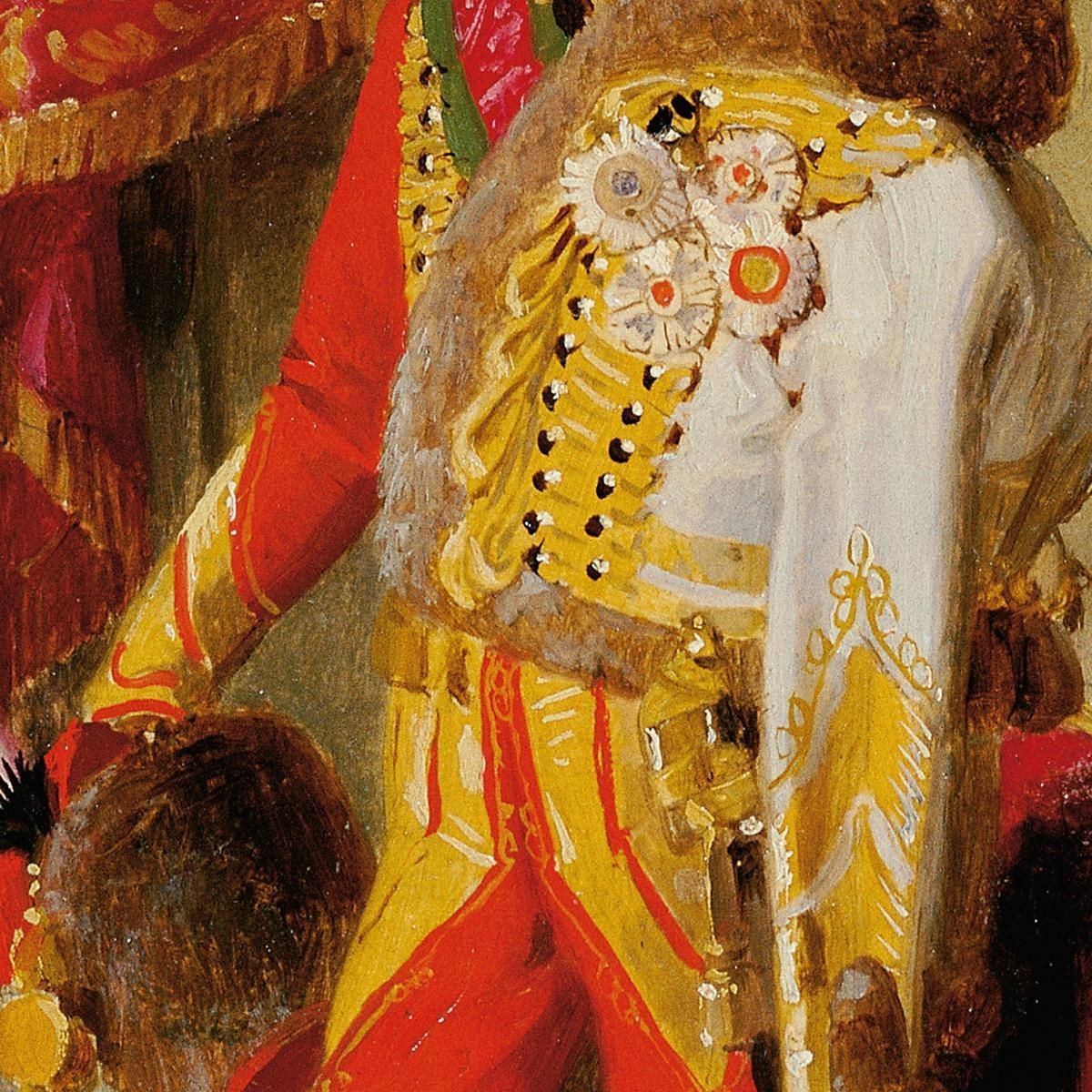 Ignaz Count Gyulay Von Naros-Nemeth And Nadaska In Hungarian Uniform Johann Peter Krafft jpk27 canvas print