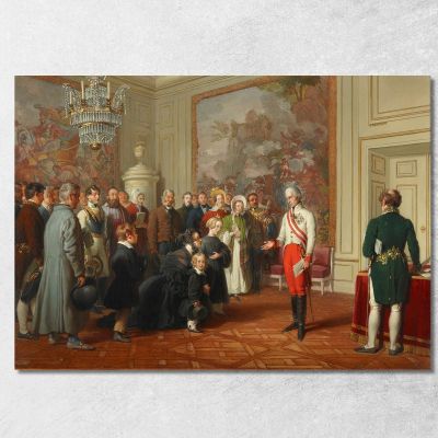 Emperor Franz I Grants General Audience Johann Peter Krafft jpk31 canvas print 