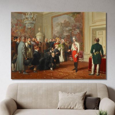 Emperor Franz I Grants General Audience Johann Peter Krafft jpk31 canvas print 