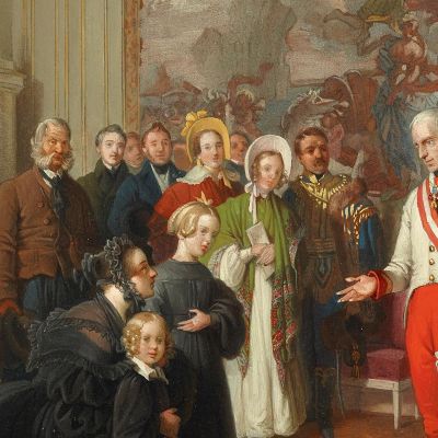 Emperor Franz I Grants General Audience Johann Peter Krafft jpk31 canvas print