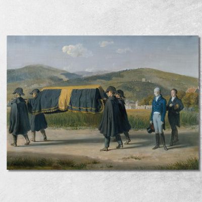 Emperor Franz I Of Austria Follows The Coffin Of A Poor Johann Peter Krafft jpk33 canvas print 