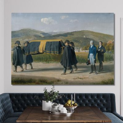 Emperor Franz I Of Austria Follows The Coffin Of A Poor Johann Peter Krafft jpk33 canvas print 