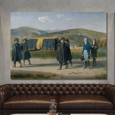 Emperor Franz I Of Austria Follows The Coffin Of A Poor Johann Peter Krafft jpk33 canvas print 