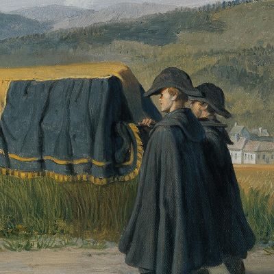 Emperor Franz I Of Austria Follows The Coffin Of A Poor Johann Peter Krafft jpk33 canvas print