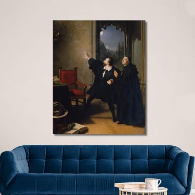Manfred'S Dying Hour Johann Peter Krafft jpk43 canvas print 