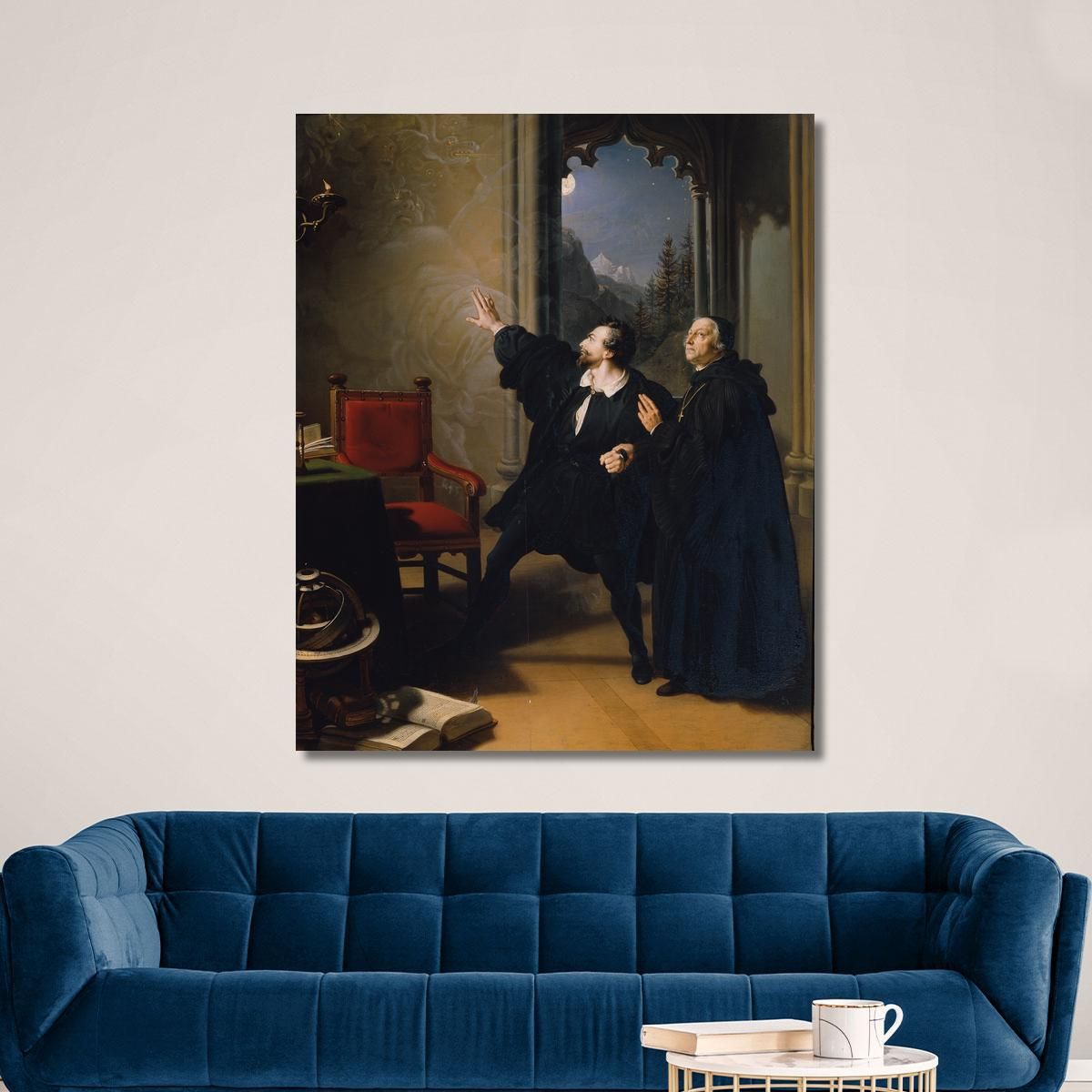 Manfred'S Dying Hour Johann Peter Krafft jpk43 canvas print 