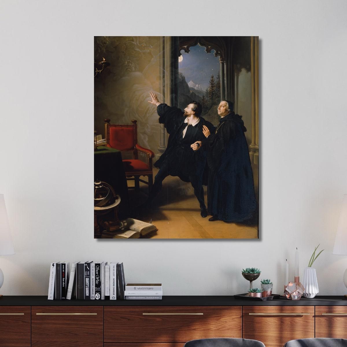 Manfred'S Dying Hour Johann Peter Krafft jpk43 canvas print 