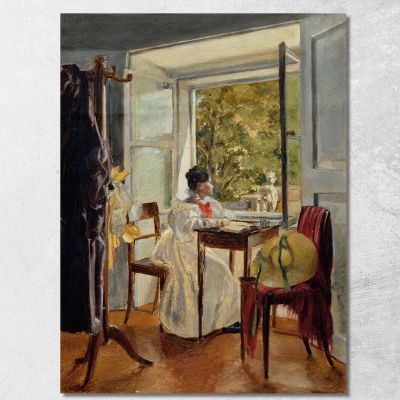 Marie Krafft At The Desk Johann Peter Krafft jpk44 canvas print 