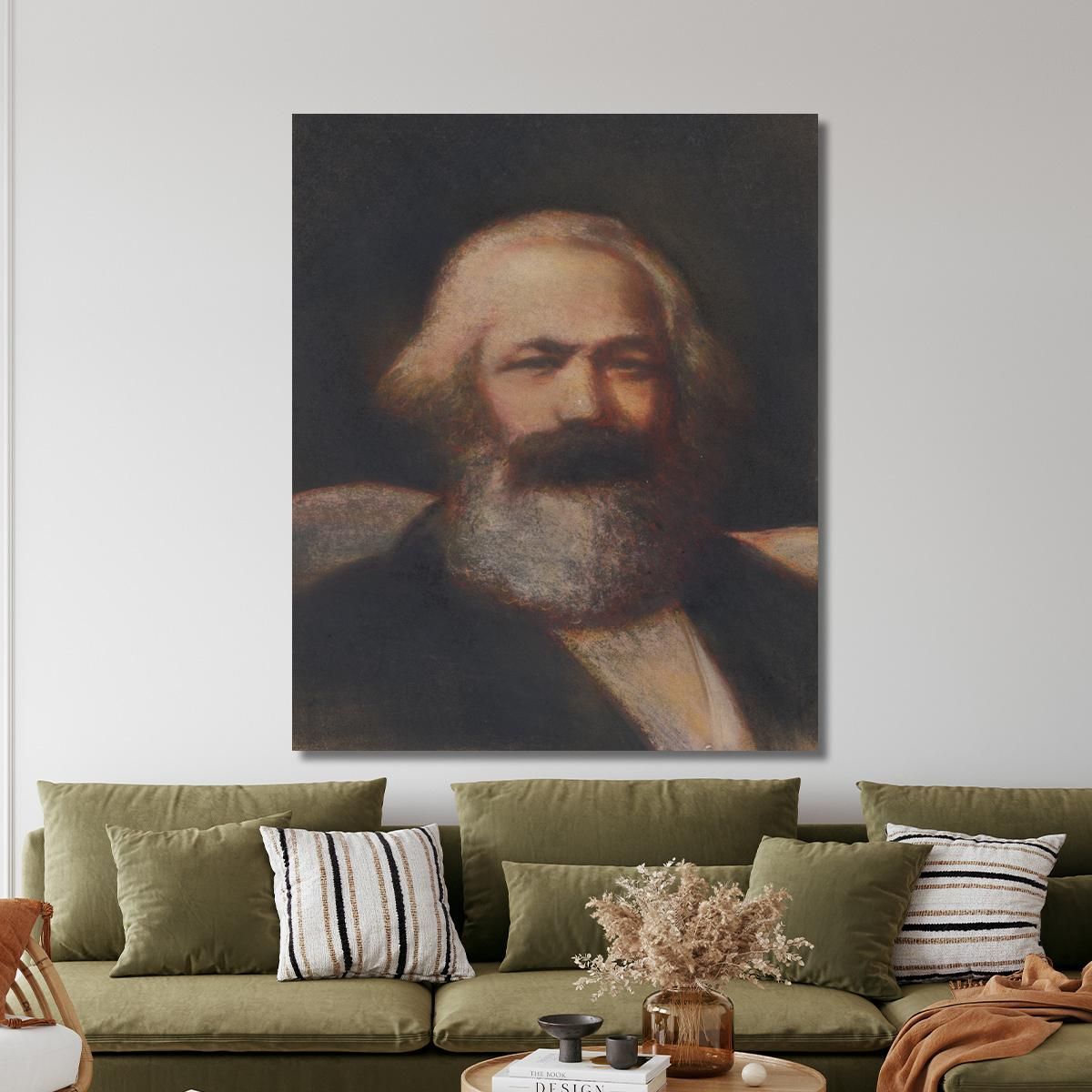 Karl Marx John Collier jcl5 canvas print 