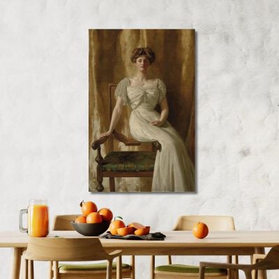 Portrait Of The Hon. Mrs Harold Ritchie John Collier jcl16 canvas print 