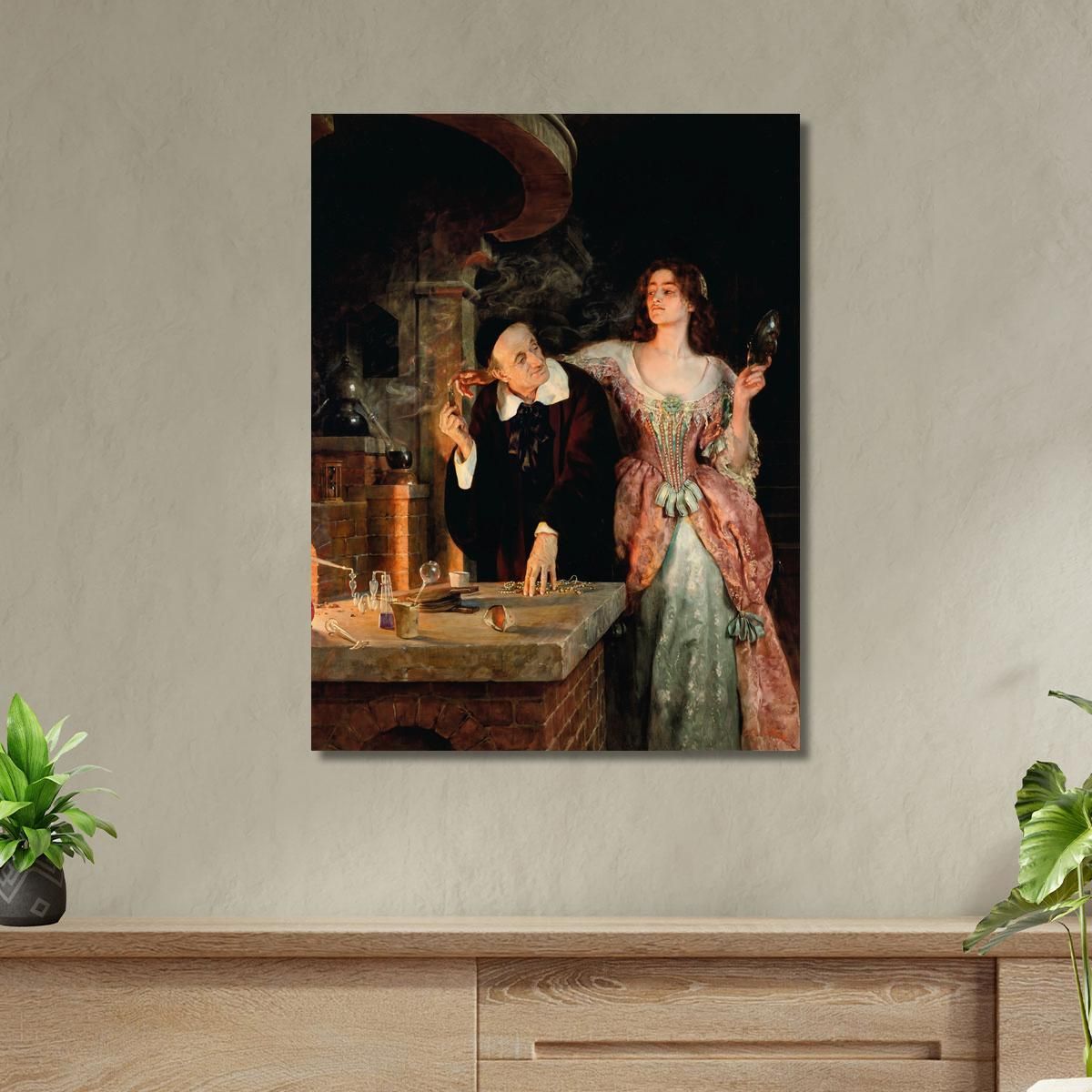 The Laboratory John Collier jcl22 canvas print 