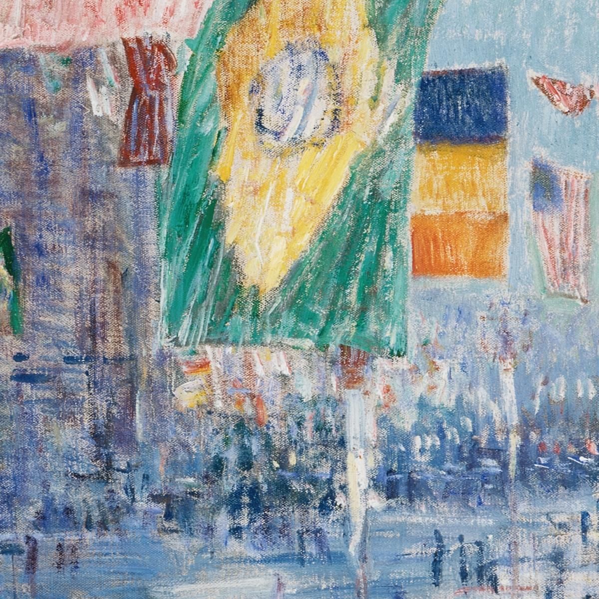 Avenue Of The Allies Brazil Belgium Childe Hassam chs6 canvas print