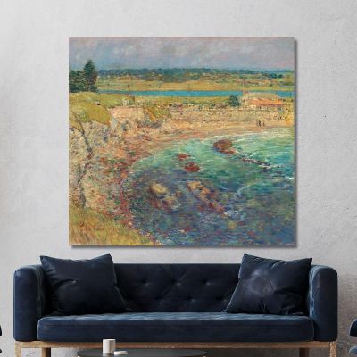 Bailey'S Beach Newport R.I. Childe Hassam chs8 canvas print 