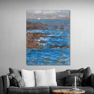 Cliffs And Sea Appeldore Childe Hassam chs12 canvas print 