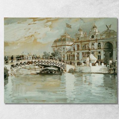 Columbian Exposition Chicago Childe Hassam chs13 canvas print 