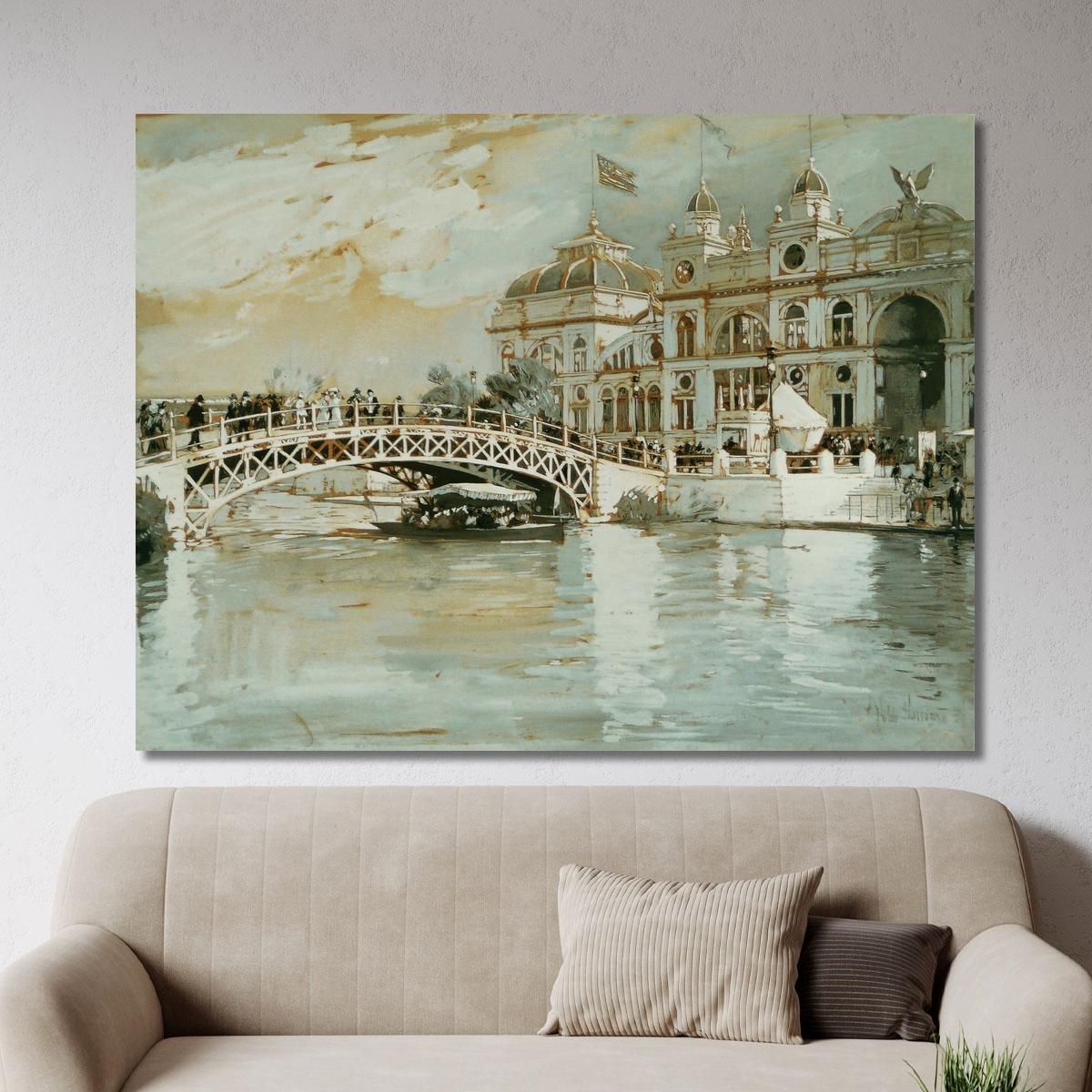Columbian Exposition Chicago Childe Hassam chs13 canvas print 