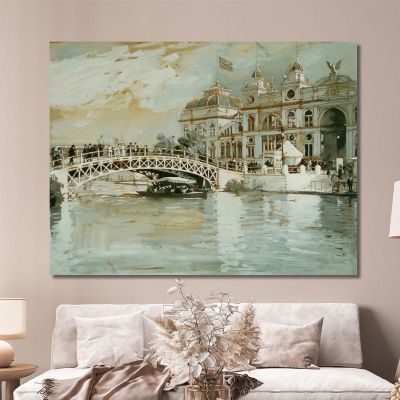 Columbian Exposition Chicago Childe Hassam chs13 canvas print 