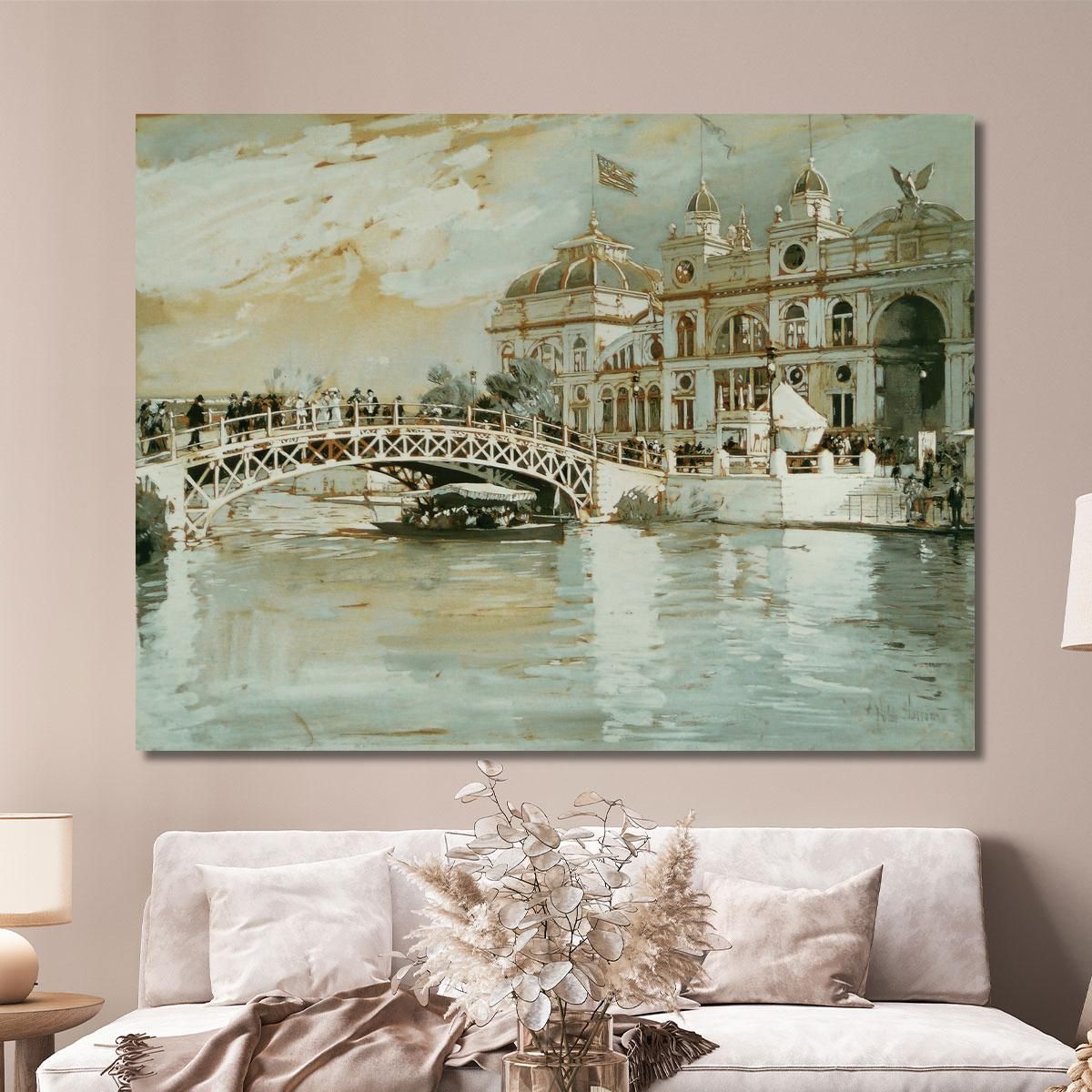 Columbian Exposition Chicago Childe Hassam chs13 canvas print 