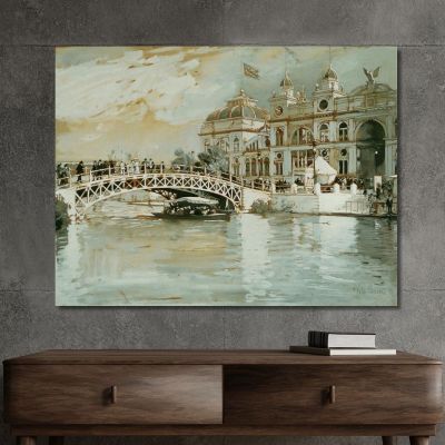 Columbian Exposition Chicago Childe Hassam chs13 canvas print 