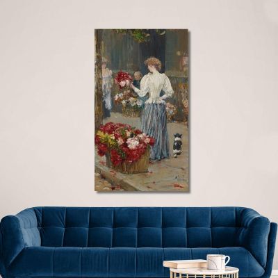 Flower Girl Childe Hassam chs21 canvas print 