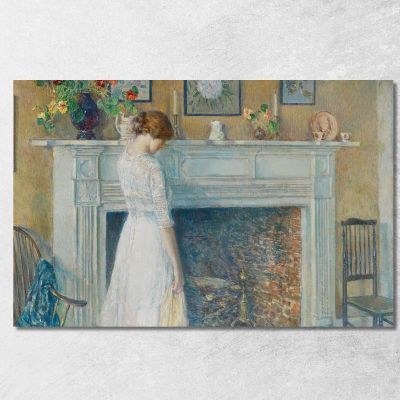 In The Old House Childe Hassam chs27 canvas print 