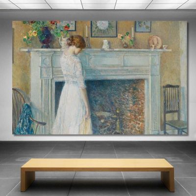In The Old House Childe Hassam chs27 canvas print 
