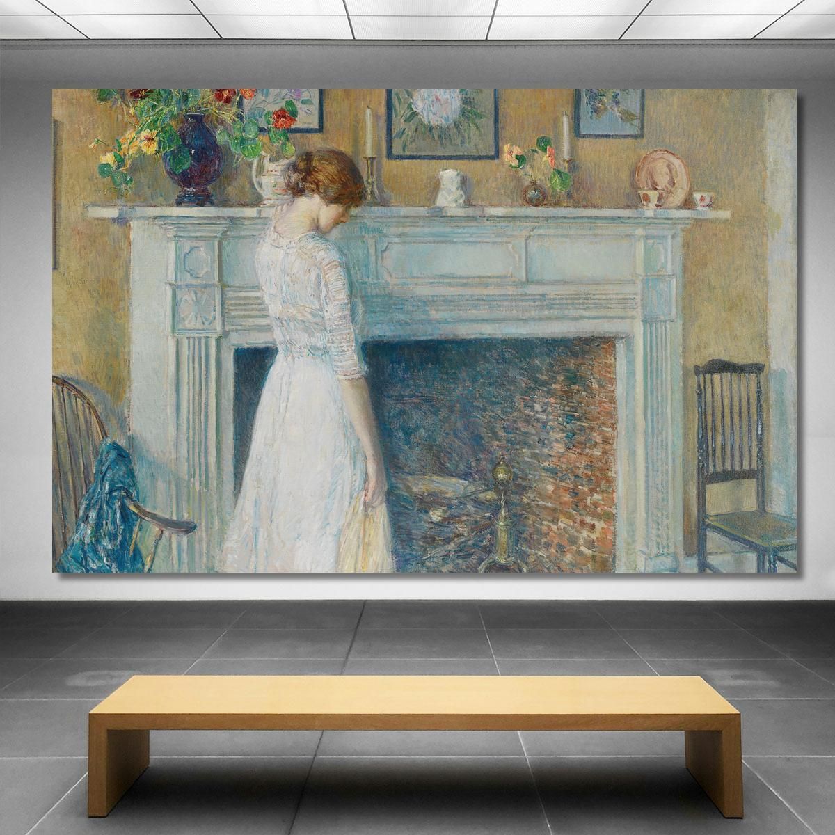 In The Old House Childe Hassam chs27 canvas print 