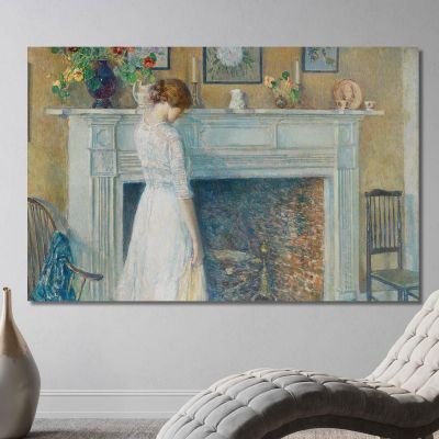In The Old House Childe Hassam chs27 canvas print 