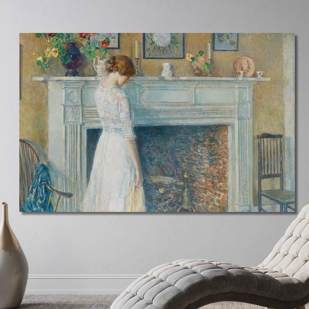 In The Old House Childe Hassam chs27 canvas print 