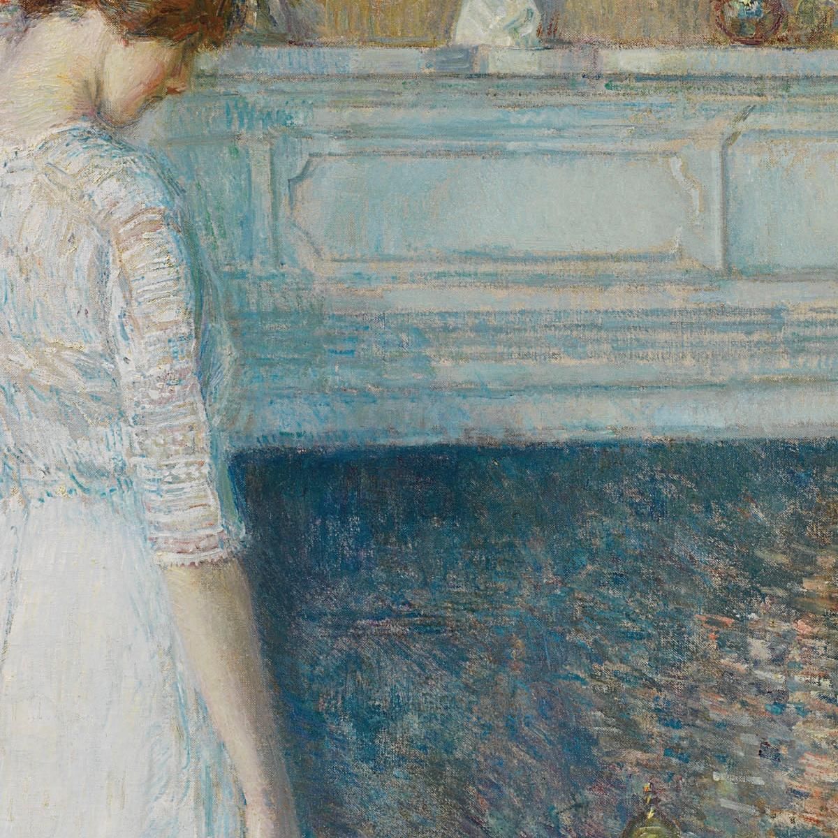 In The Old House Childe Hassam chs27 canvas print