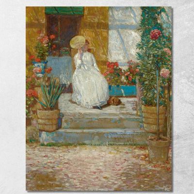 In The Sun Childe Hassam chs28 canvas print 