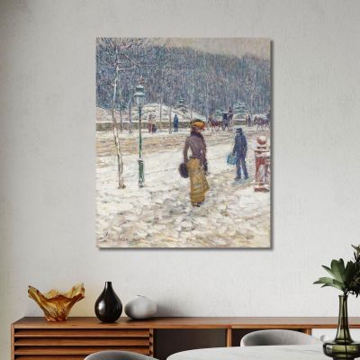 New York Street Childe Hassam chs43 canvas print New York Street Childe Hassam chs43 canvas print