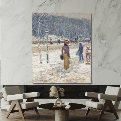 New York Street Childe Hassam chs43 canvas print New York Street Childe Hassam chs43 canvas print