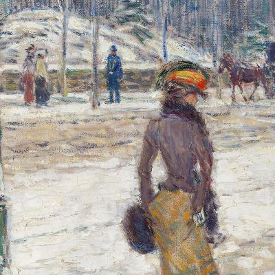 New York Street Childe Hassam chs43 canvas print New York Street Childe Hassam chs43 canvas print