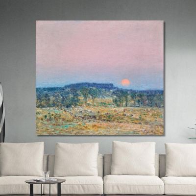 September Moonrise Childe Hassam chs61 canvas print 