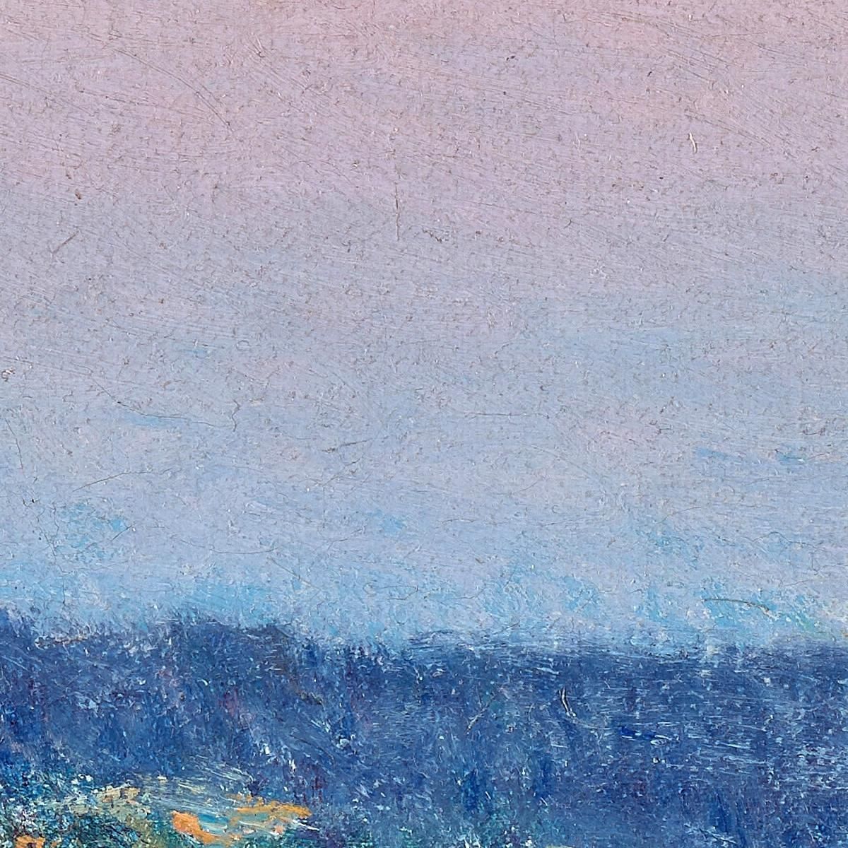 September Moonrise Childe Hassam chs61 canvas print