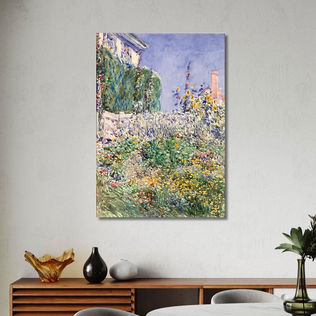 Thaxter'S Garden Childe Hassam chs73 canvas print 
