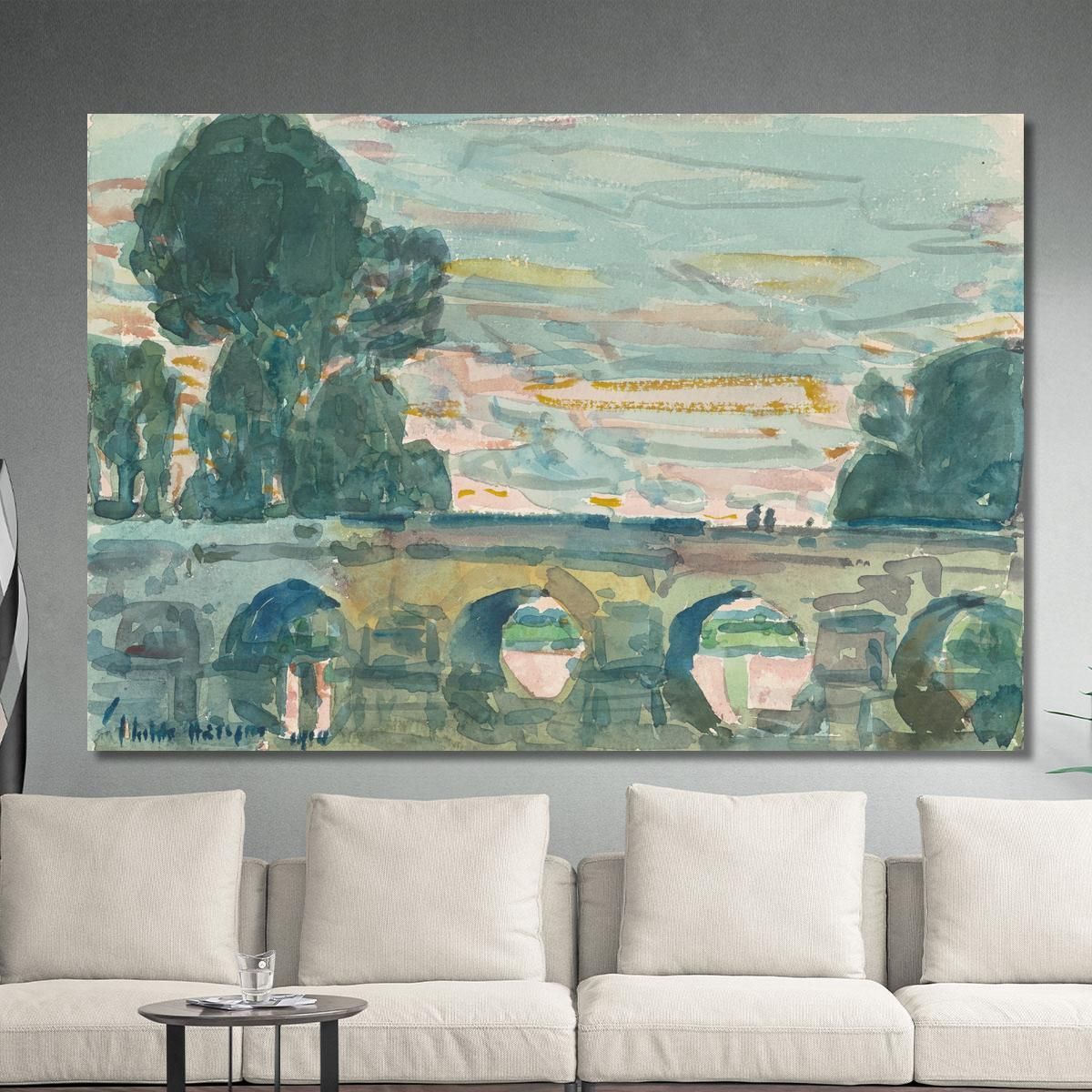 The Bridge At Grez Recto Childe Hassam chs74 canvas print 