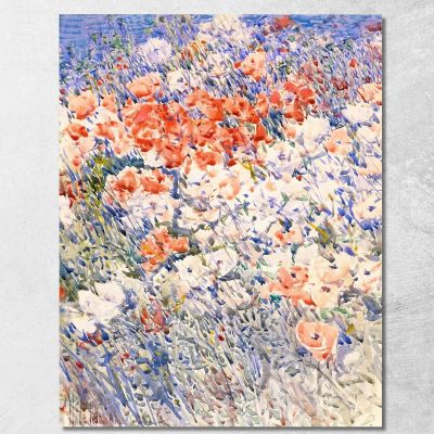 The Island Garden Childe Hassam chs78 canvas print 