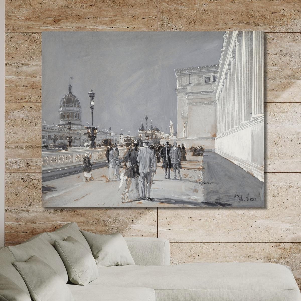 World'S Fair Chicago Childe Hassam chs92 canvas print 