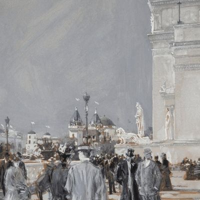 World'S Fair Chicago Childe Hassam chs92 canvas print