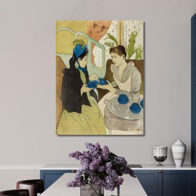 Afternoon Tea Party Mary Cassatt mcs4 canvas print 