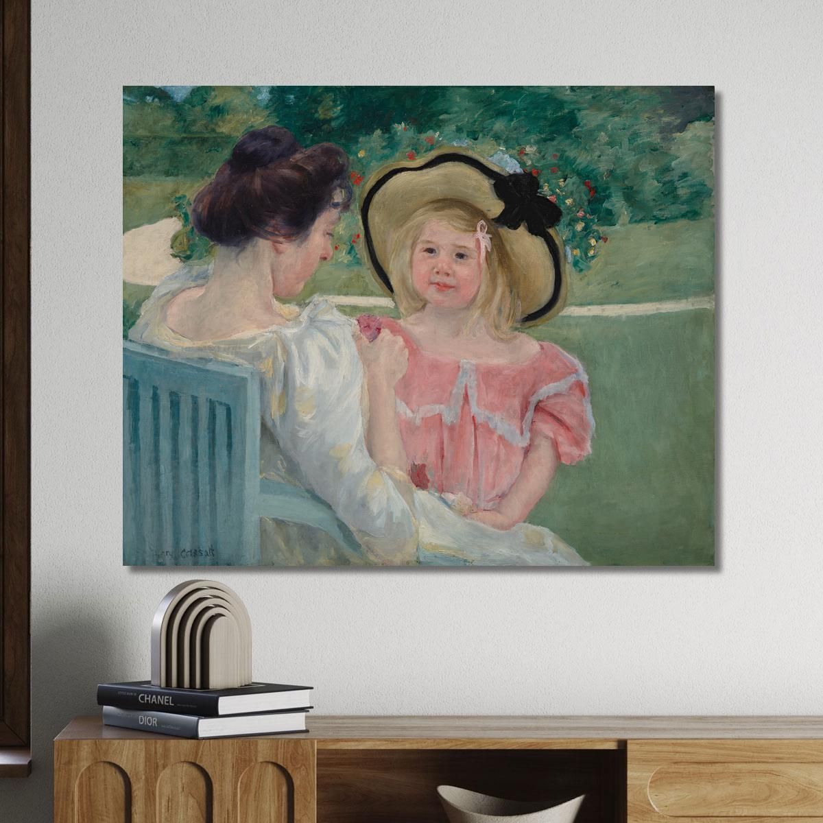 In The Garden Mary Cassatt mcs22 canvas print 