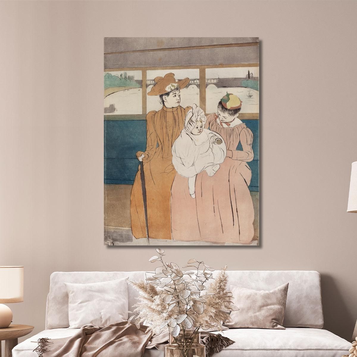In The Omnibus Mary Cassatt mcs24 canvas print 