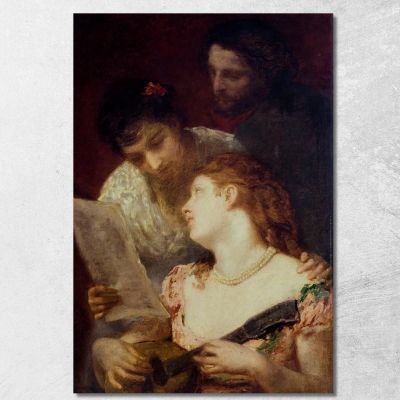 The Music Music Party Mary Cassatt mcs25 canvas print 