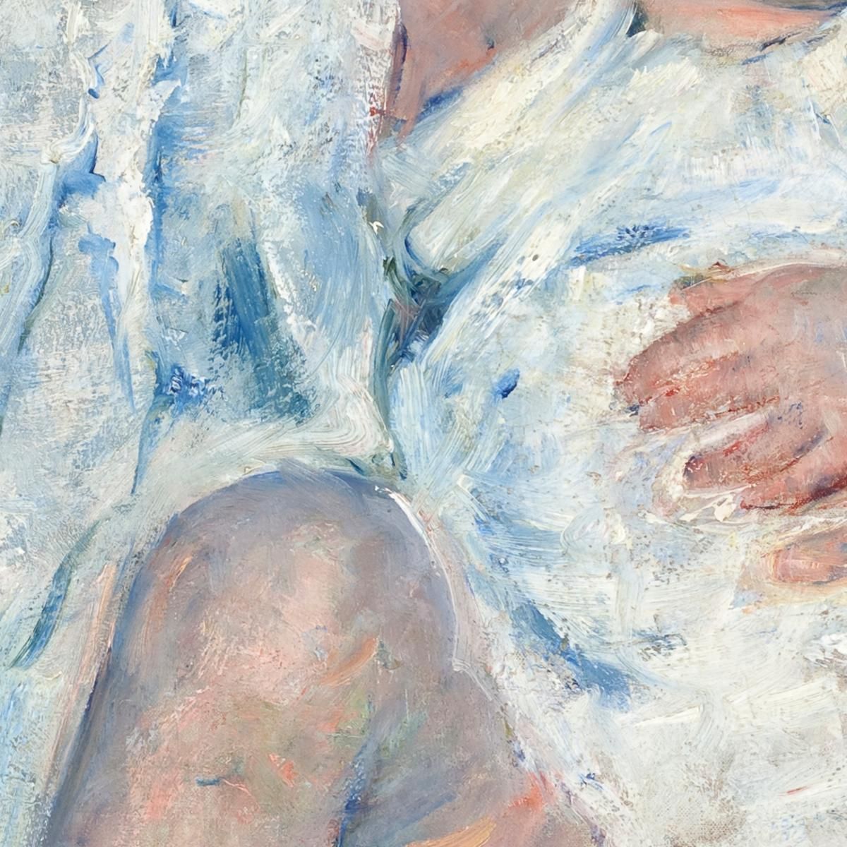 Mother About To Wash Her Sleepy Child Mary Cassatt mcs30 canvas print
