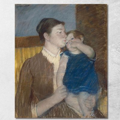 Mother'S Goodnight Kiss Mary Cassatt mcs34 canvas print 